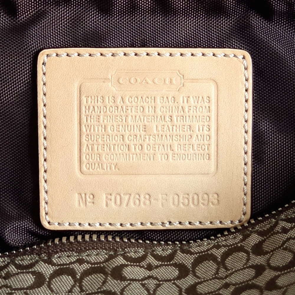 Coach Y2K Logo Fanny Pack Belt Bag, Neutral Tan Canvas & Leather Babe Vibes - Picture 9 of 16